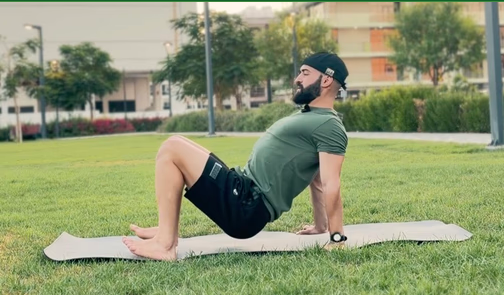Seated mobility position from the program